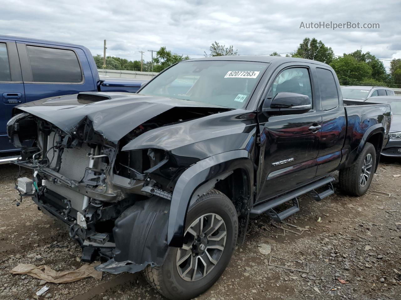 2021 Toyota Tacoma Access Cab Черный vin: 3TYSZ5AN4MT008907