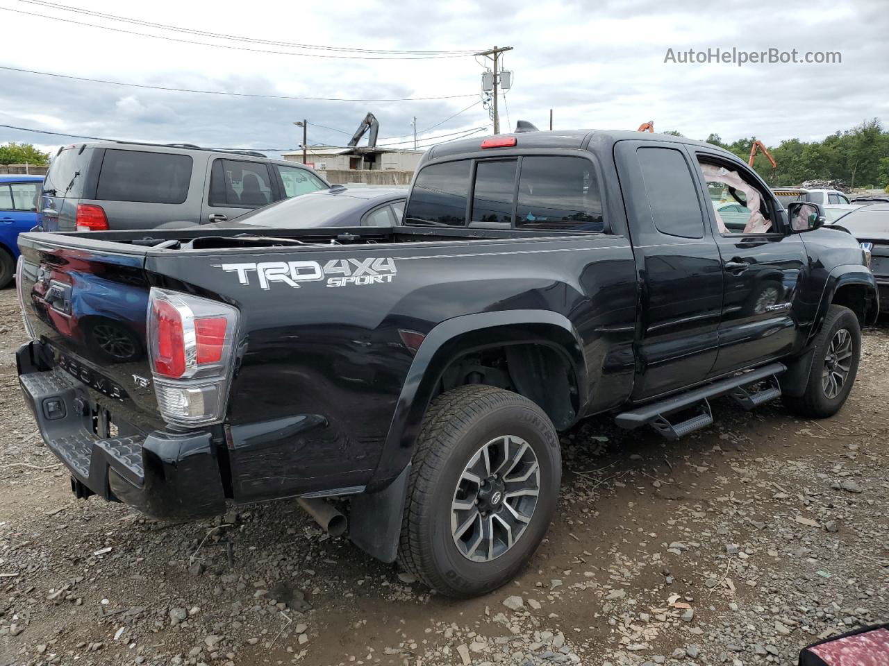 2021 Toyota Tacoma Access Cab Черный vin: 3TYSZ5AN4MT008907