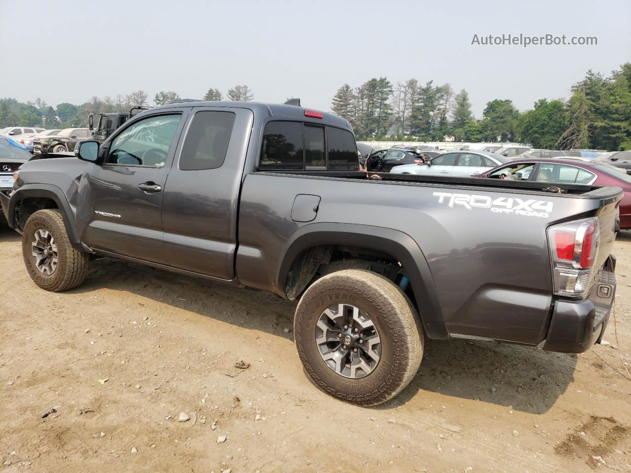 2021 Toyota Tacoma Access Cab Gray vin: 3TYSZ5AN5MT012030