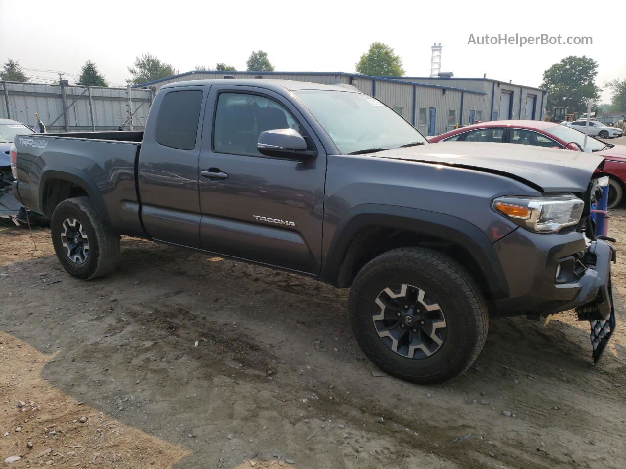 2021 Toyota Tacoma Access Cab Gray vin: 3TYSZ5AN5MT012030