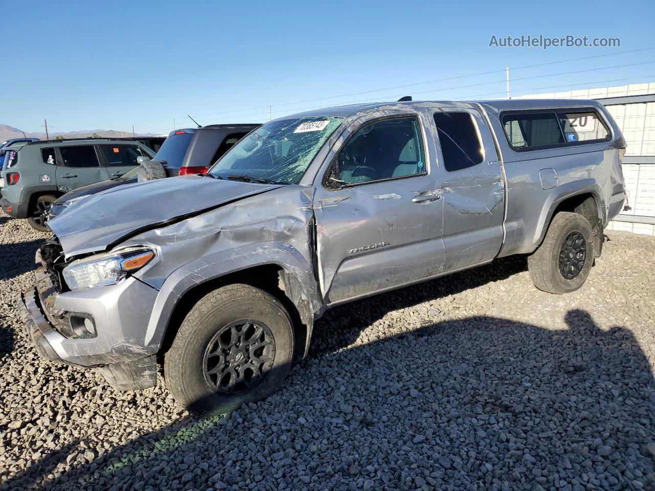 2020 Toyota Tacoma Access Cab Silver vin: 3TYSZ5AN8LT004731