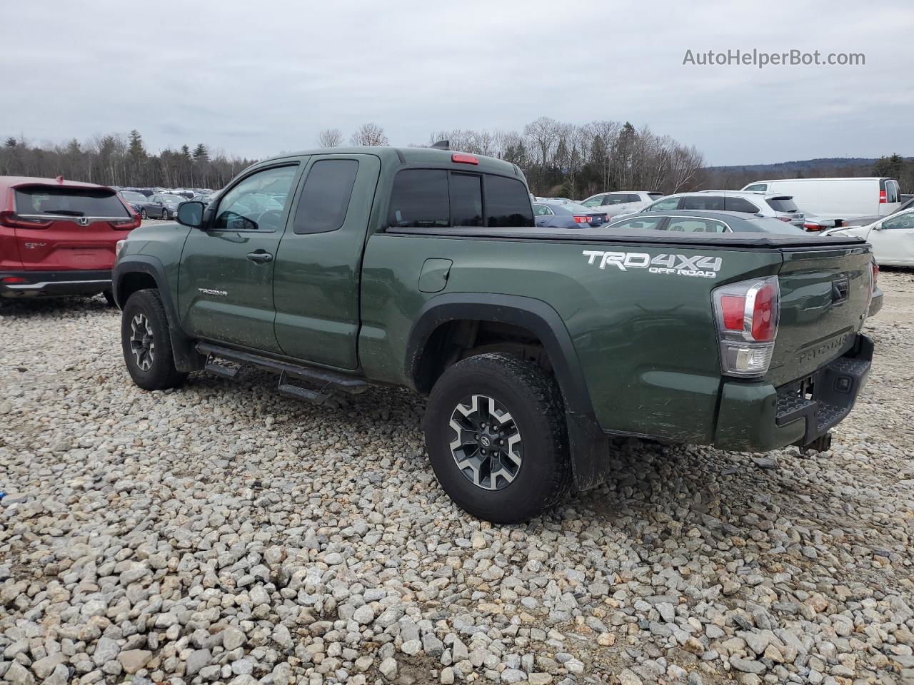 2021 Toyota Tacoma Access Cab Green vin: 3TYSZ5AN8MT009610