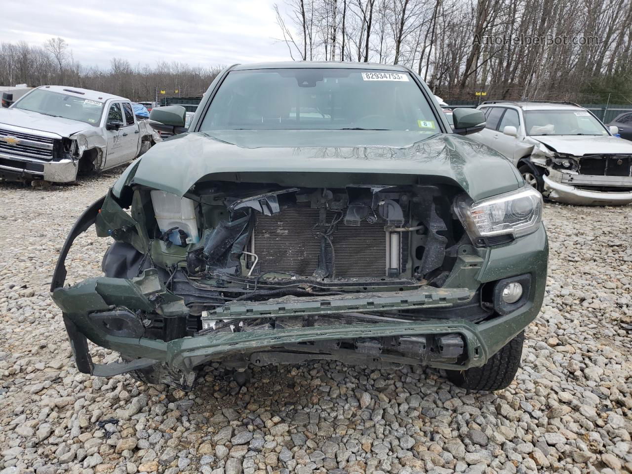 2021 Toyota Tacoma Access Cab Green vin: 3TYSZ5AN8MT009610