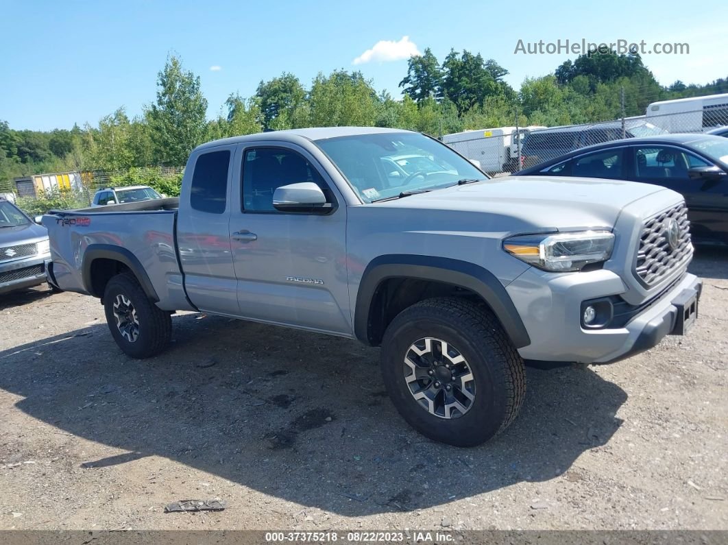 2021 Toyota Tacoma 4wd Trd Off Road Gray vin: 3TYSZ5AN8MT016735