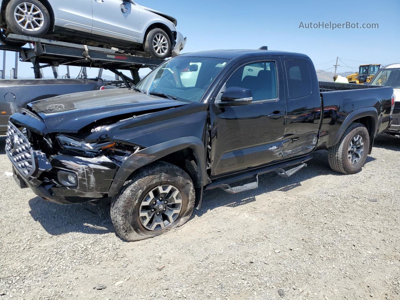 2021 Toyota Tacoma Access Cab Черный vin: 3TYSZ5AN8MT019800