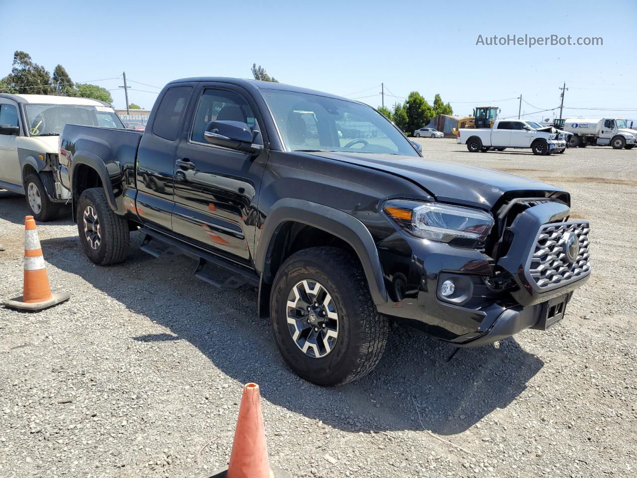 2021 Toyota Tacoma Access Cab Black vin: 3TYSZ5AN8MT019800