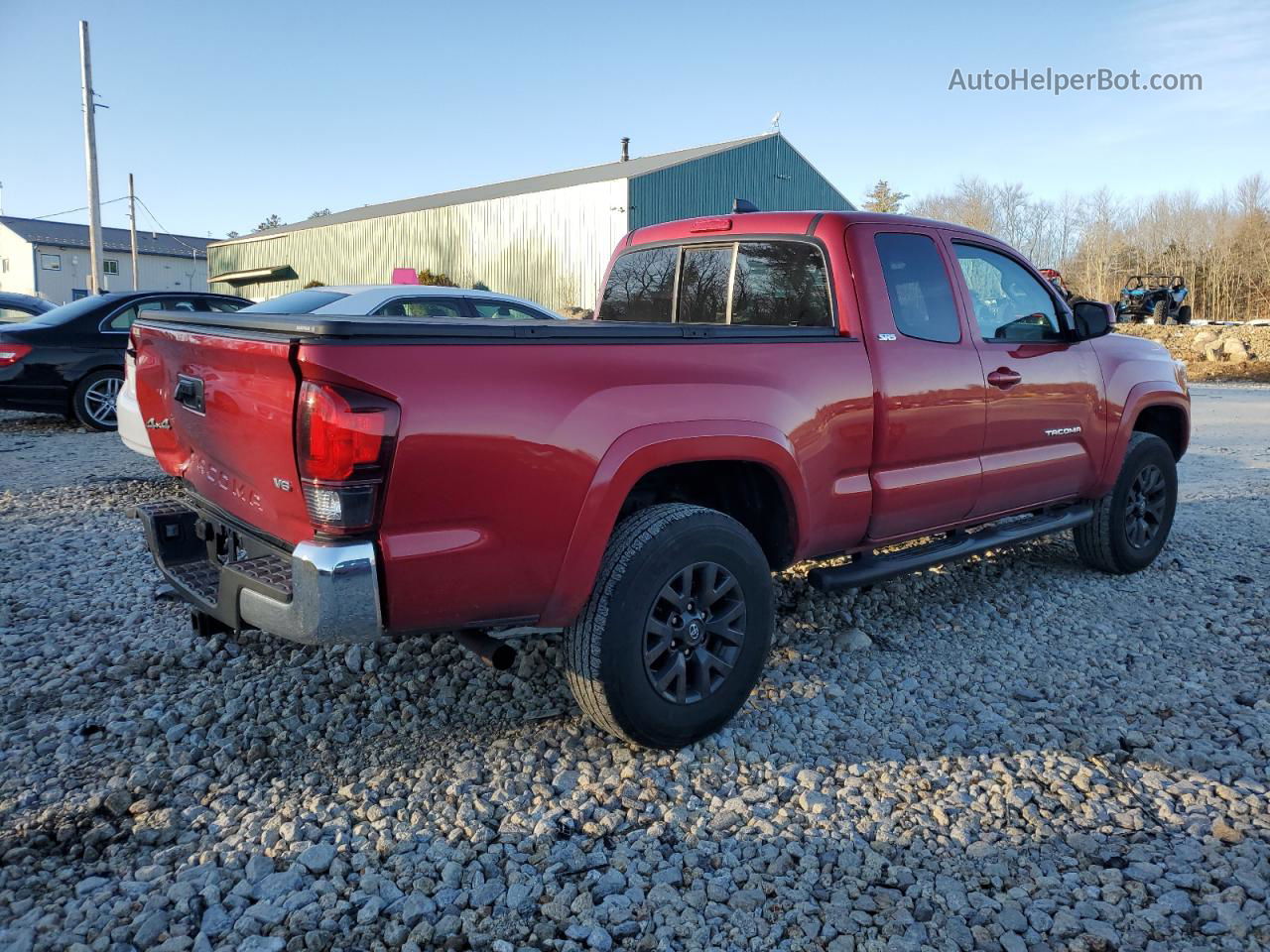 2021 Toyota Tacoma Access Cab Red vin: 3TYSZ5AN8MT045359