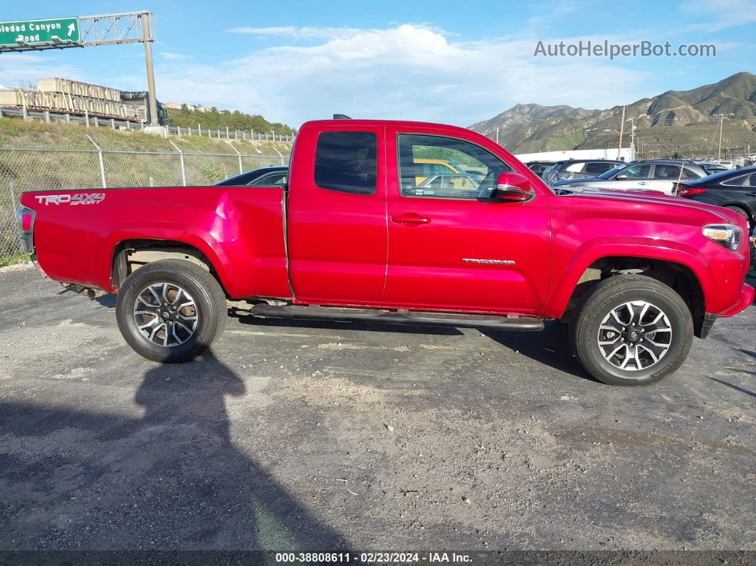 2020 Toyota Tacoma Trd Sport Red vin: 3TYSZ5AN9LT000090