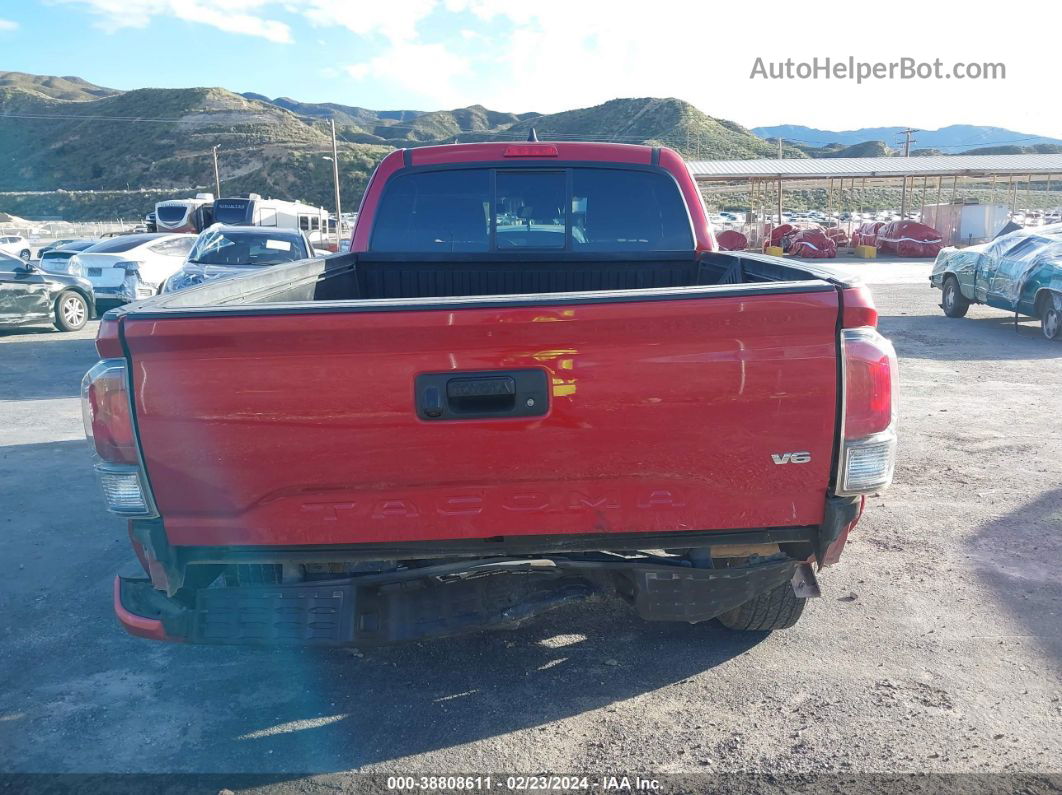 2020 Toyota Tacoma Trd Sport Red vin: 3TYSZ5AN9LT000090