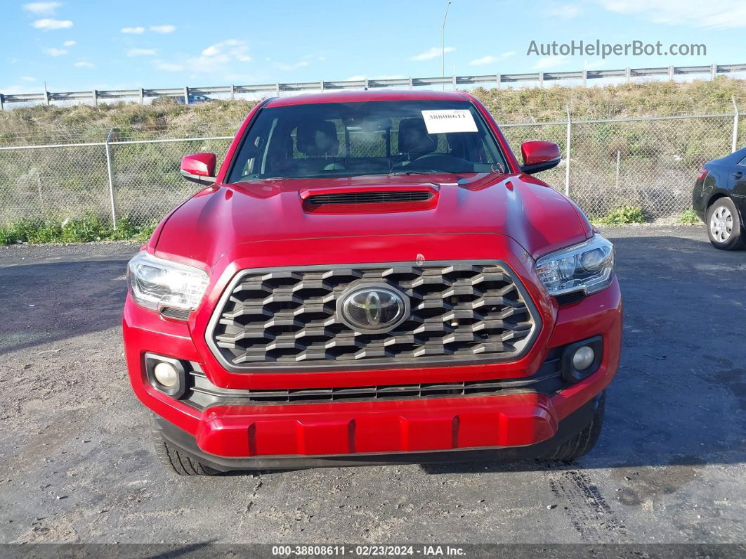 2020 Toyota Tacoma Trd Sport Red vin: 3TYSZ5AN9LT000090