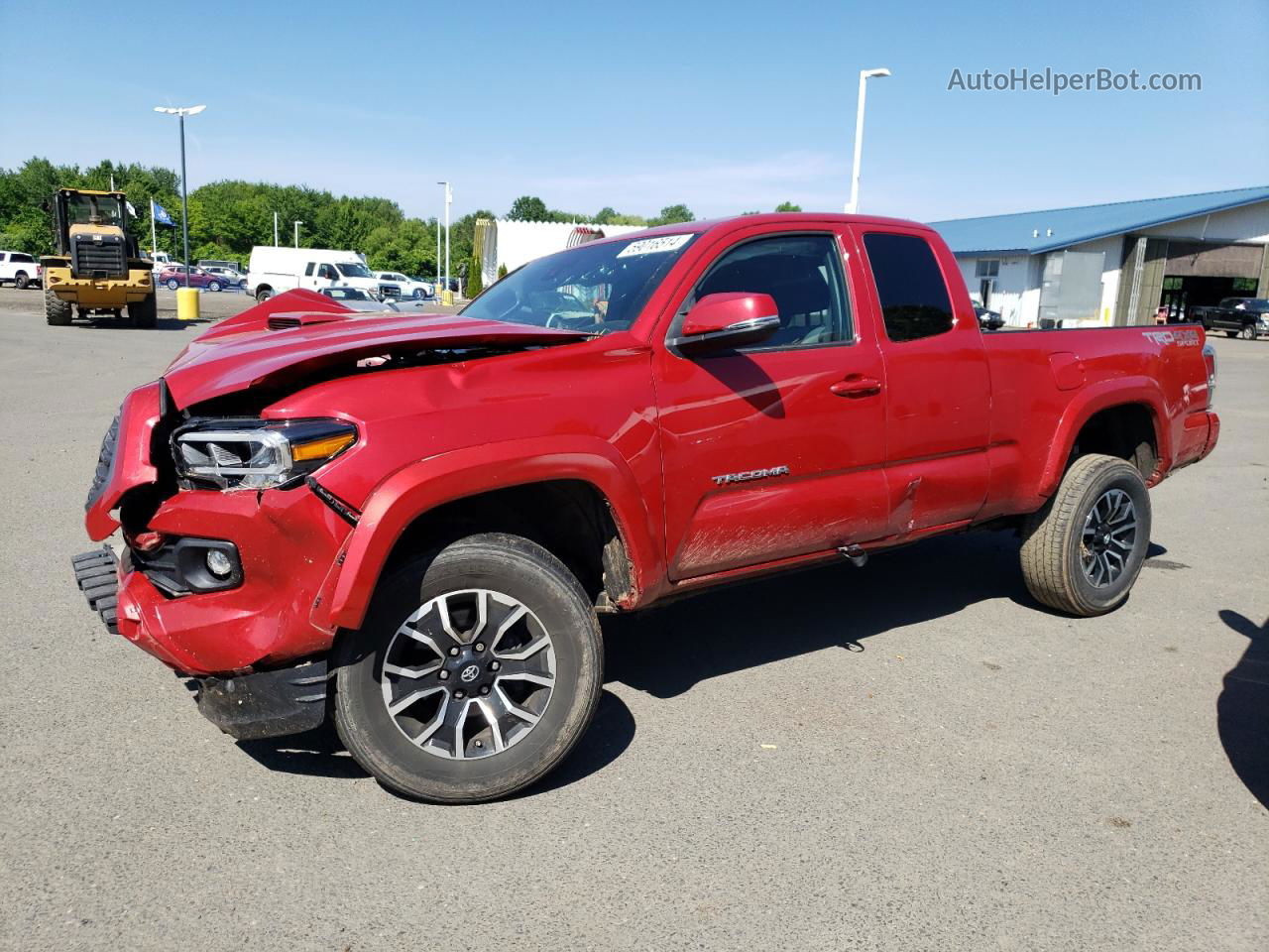 2020 Toyota Tacoma Access Cab Red vin: 3TYSZ5AN9LT002583