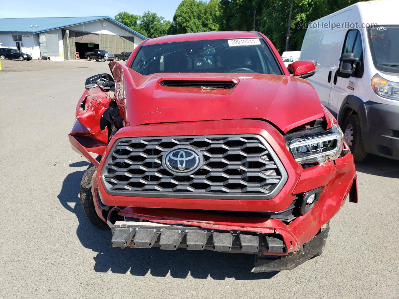 2020 Toyota Tacoma Access Cab Red vin: 3TYSZ5AN9LT002583