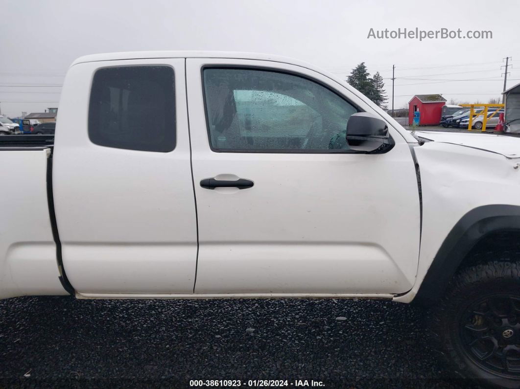 2021 Toyota Tacoma Sr V6 White vin: 3TYSZ5AN9MT052899