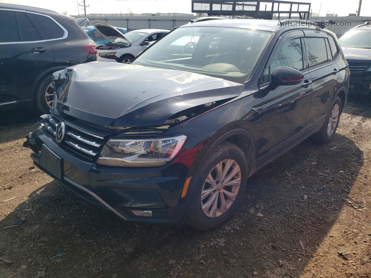 2018 Volkswagen Tiguan S Charcoal vin: 3VV0B7AX0JM026130