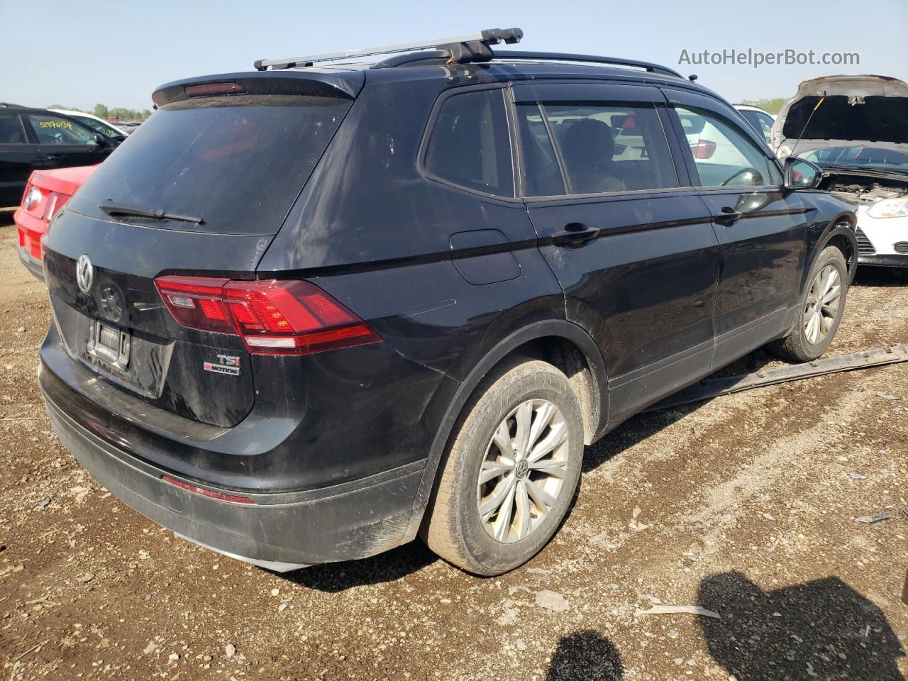 2018 Volkswagen Tiguan S Угольный vin: 3VV0B7AX0JM026130