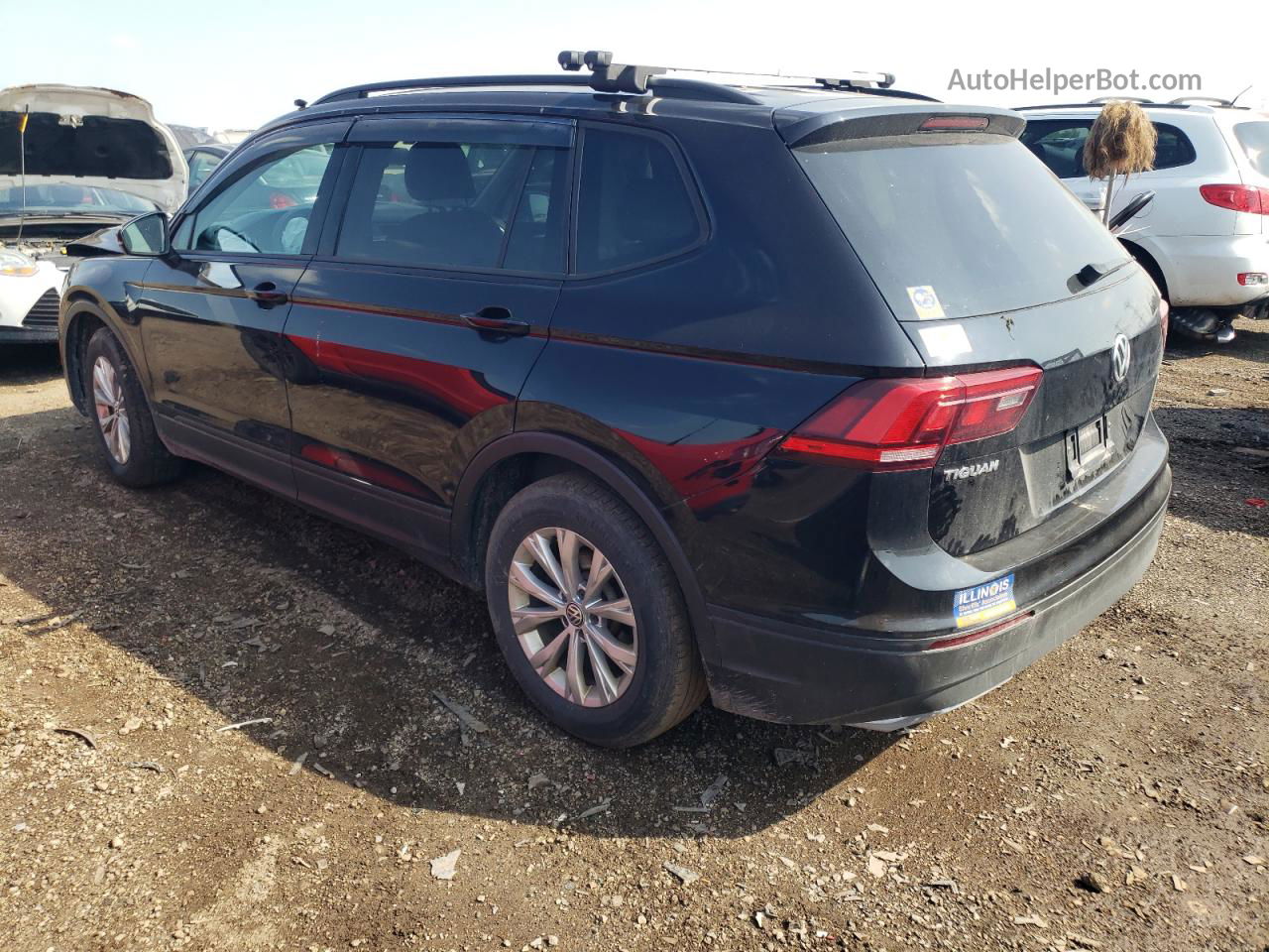 2018 Volkswagen Tiguan S Угольный vin: 3VV0B7AX0JM026130