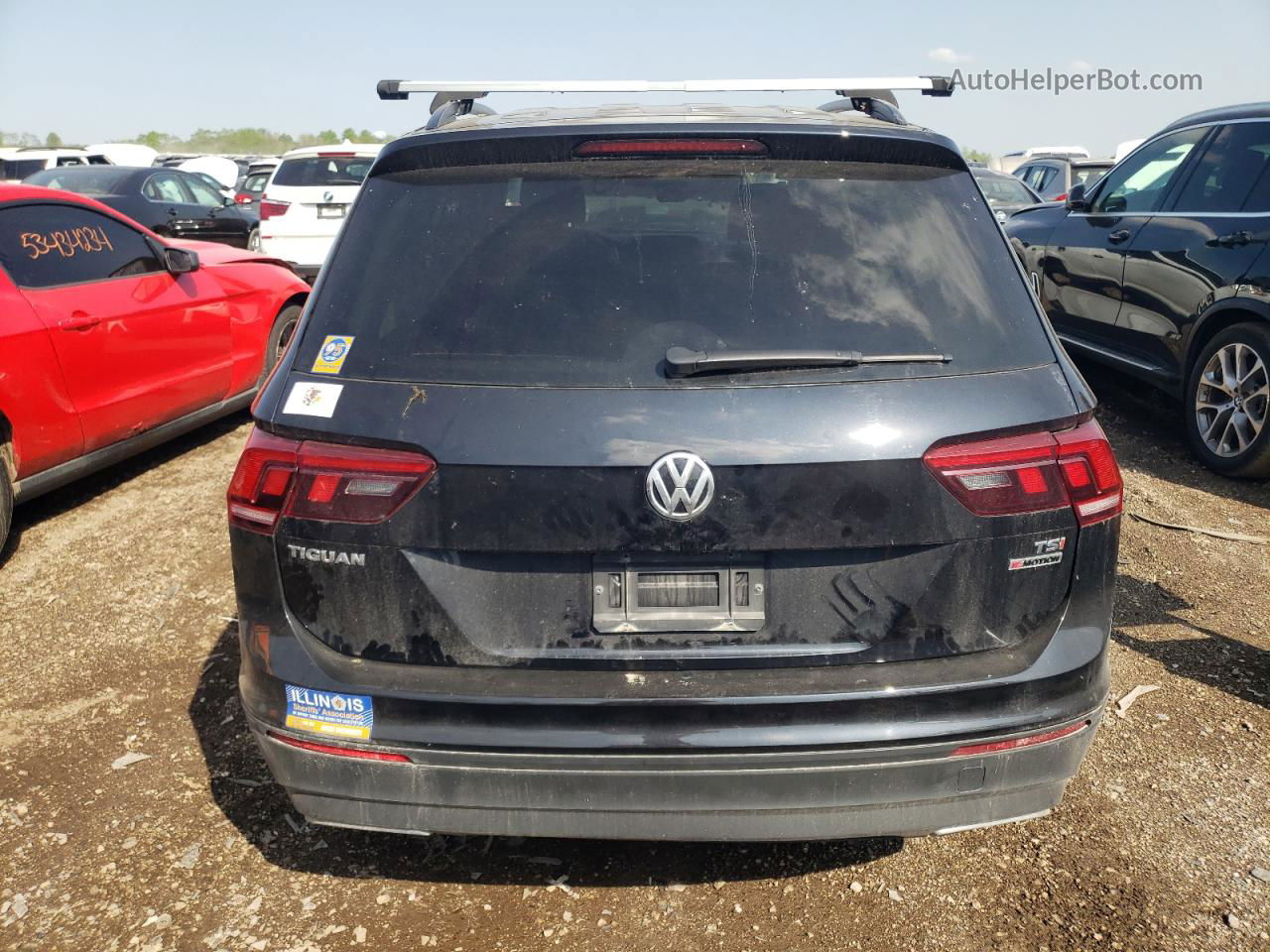 2018 Volkswagen Tiguan S Charcoal vin: 3VV0B7AX0JM026130