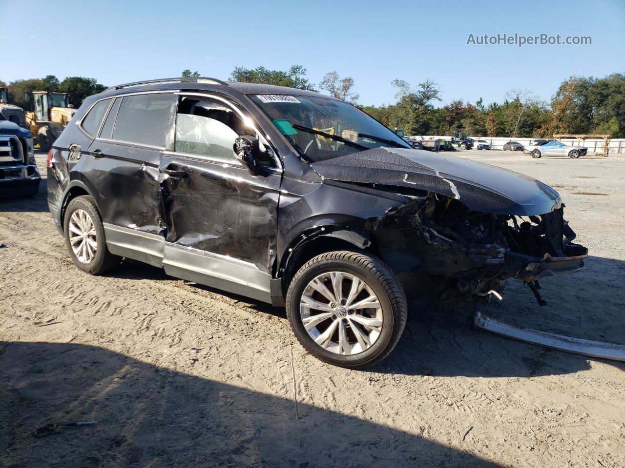 2019 Volkswagen Tiguan S Black vin: 3VV0B7AX0KM026663