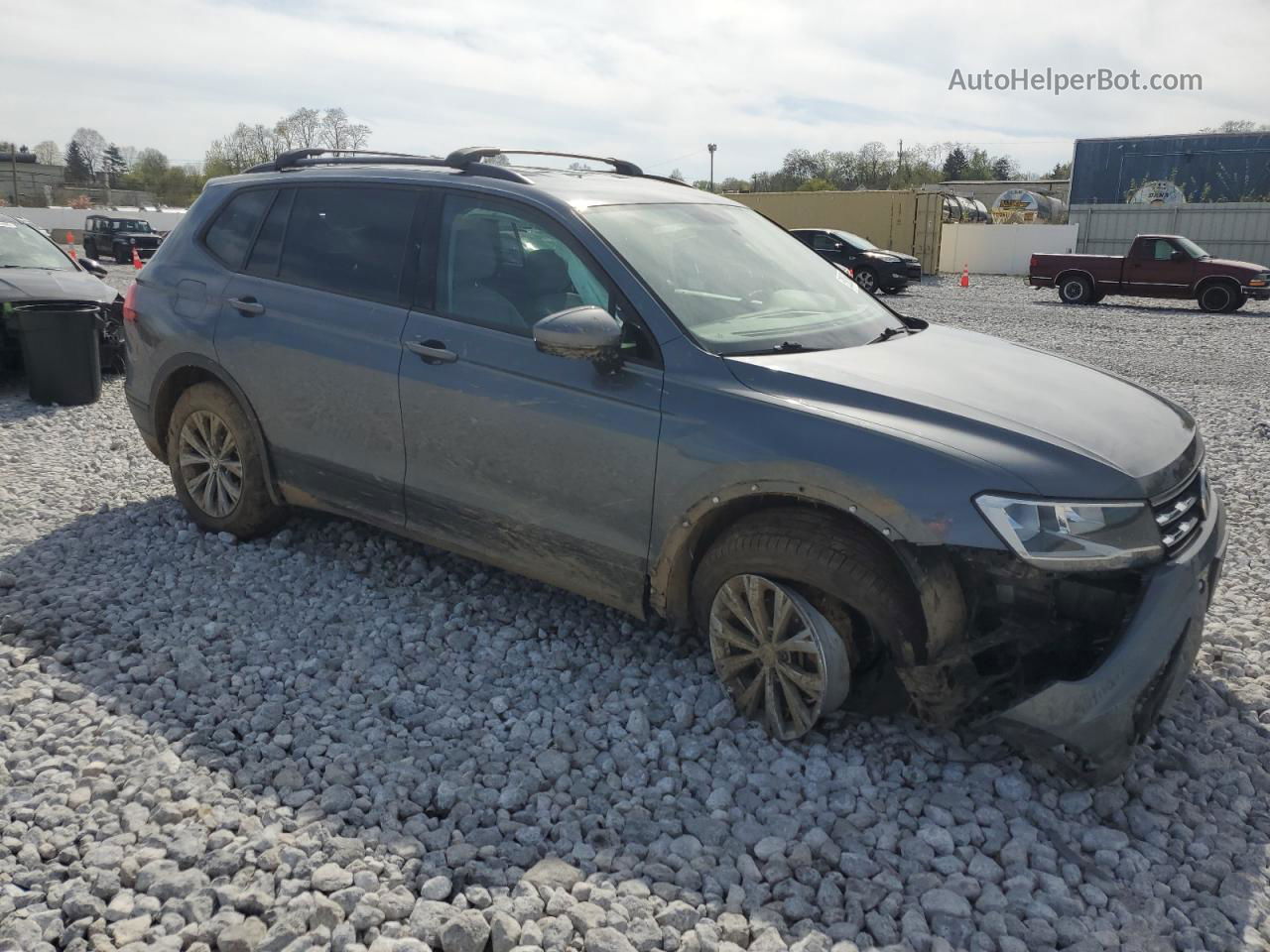 2019 Volkswagen Tiguan S Серебряный vin: 3VV0B7AX0KM068105