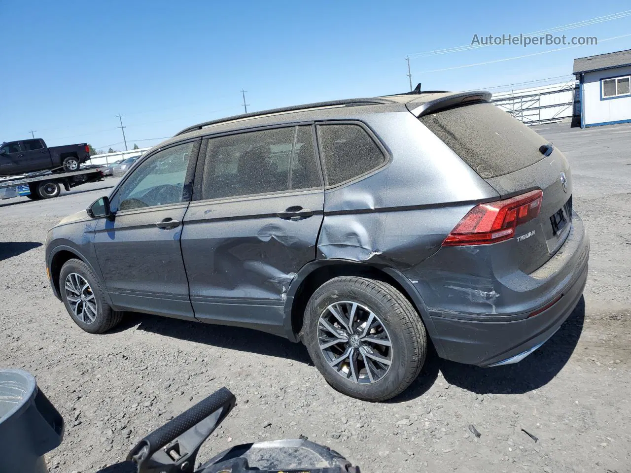 2021 Volkswagen Tiguan S Gray vin: 3VV0B7AX0MM038363