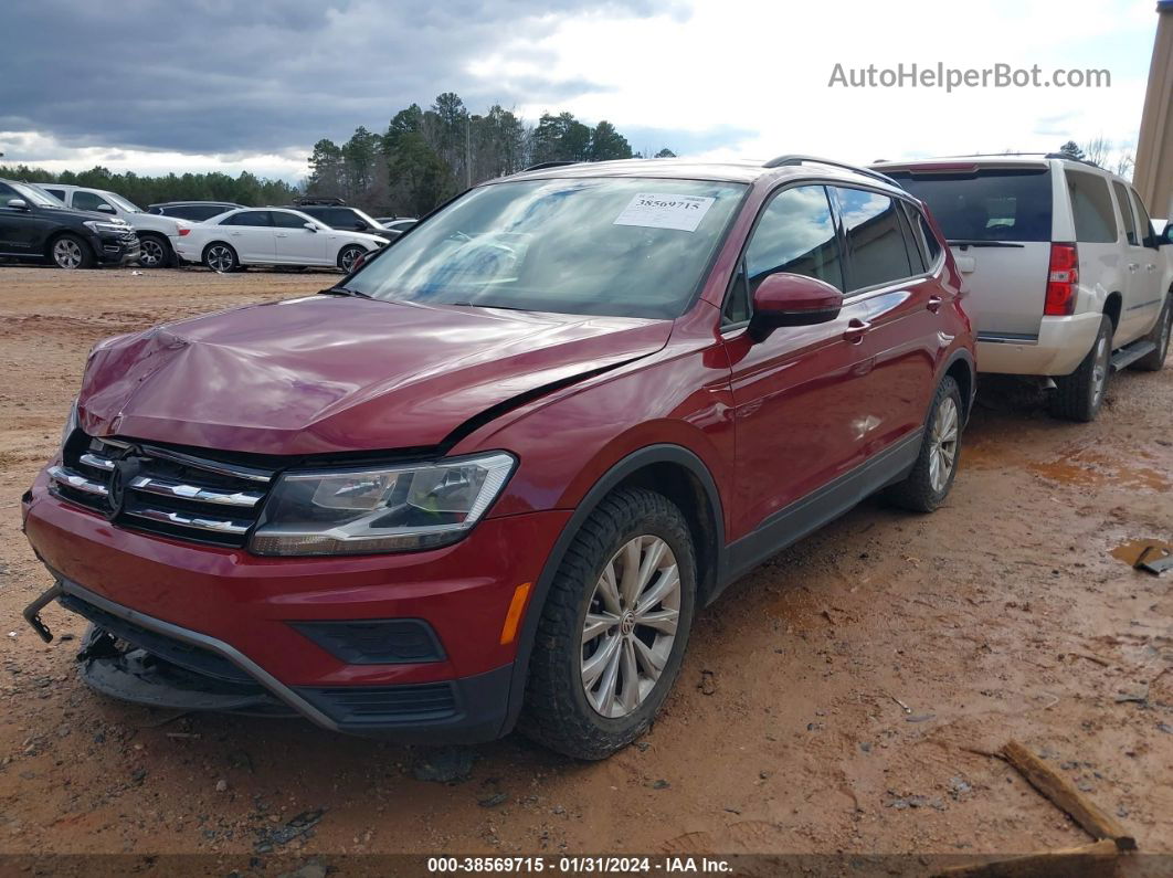 2018 Volkswagen Tiguan 2.0t S Burgundy vin: 3VV0B7AX1JM054812