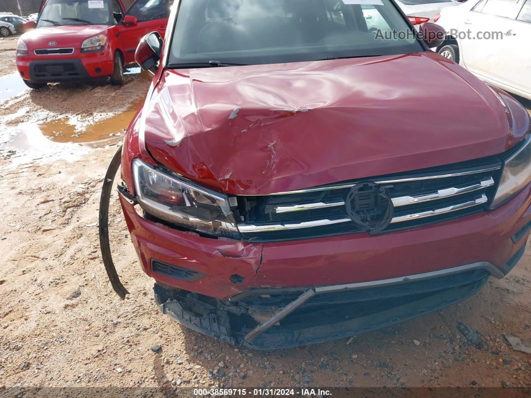 2018 Volkswagen Tiguan 2.0t S Burgundy vin: 3VV0B7AX1JM054812