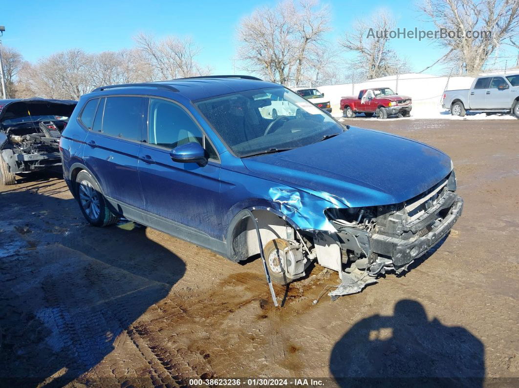 2018 Volkswagen Tiguan 2.0t S Blue vin: 3VV0B7AX1JM073263