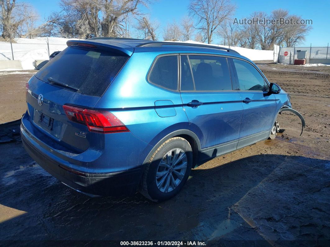 2018 Volkswagen Tiguan 2.0t S Blue vin: 3VV0B7AX1JM073263