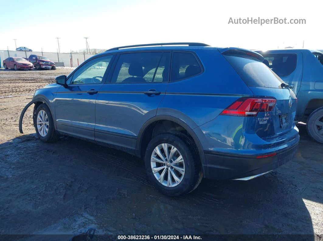 2018 Volkswagen Tiguan 2.0t S Blue vin: 3VV0B7AX1JM073263