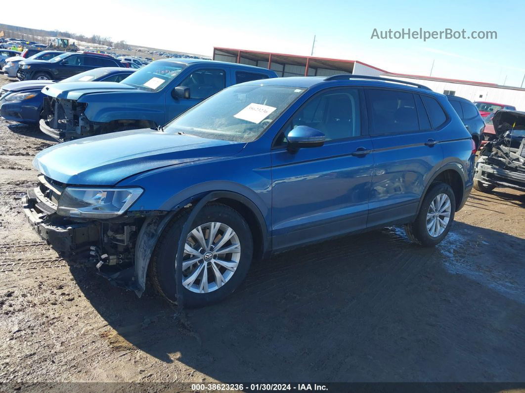 2018 Volkswagen Tiguan 2.0t S Синий vin: 3VV0B7AX1JM073263