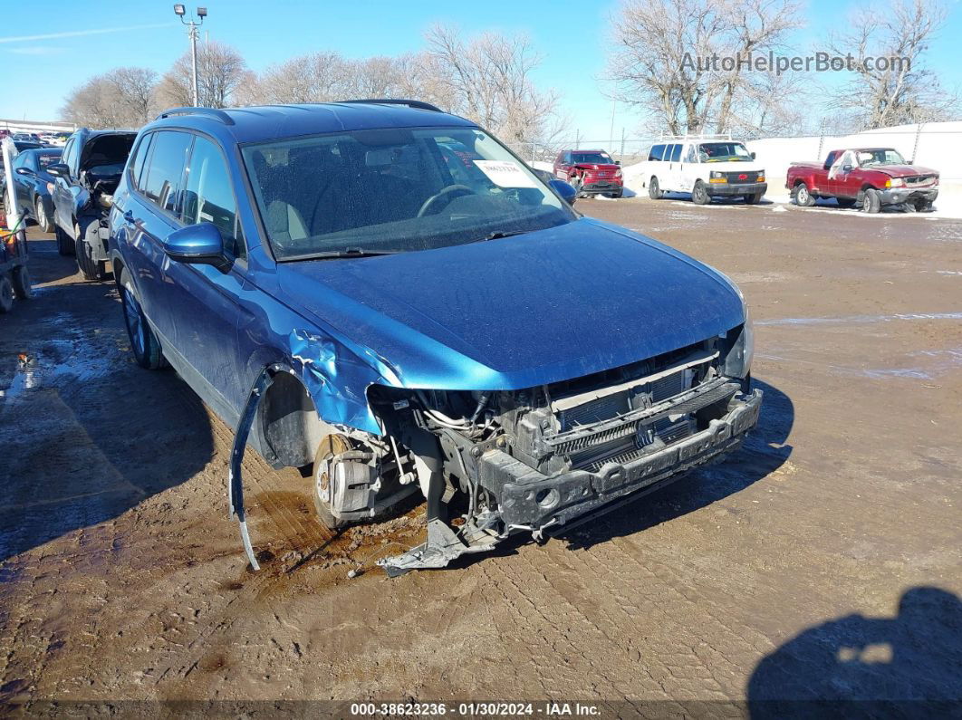 2018 Volkswagen Tiguan 2.0t S Синий vin: 3VV0B7AX1JM073263