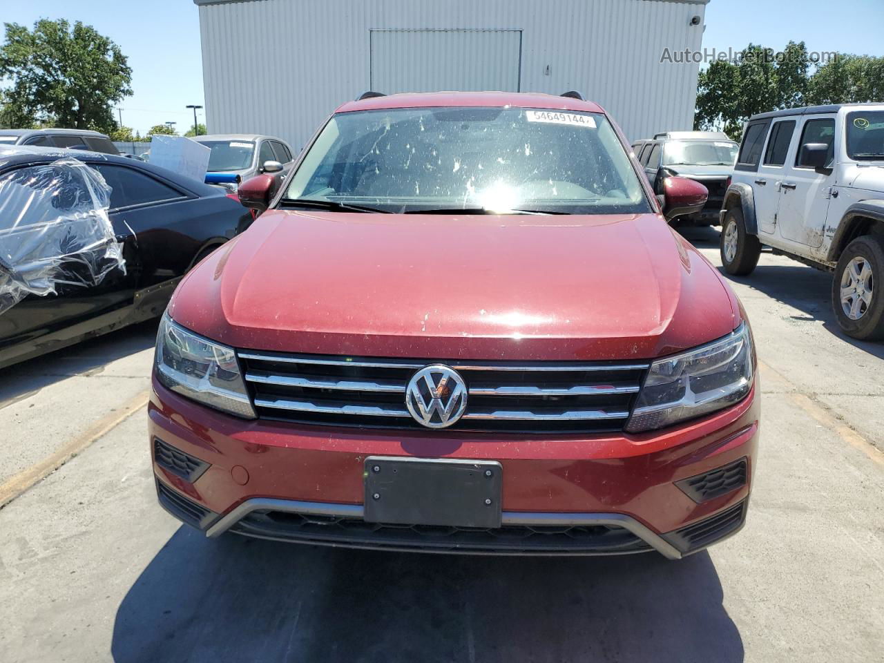 2018 Volkswagen Tiguan S Red vin: 3VV0B7AX1JM204868