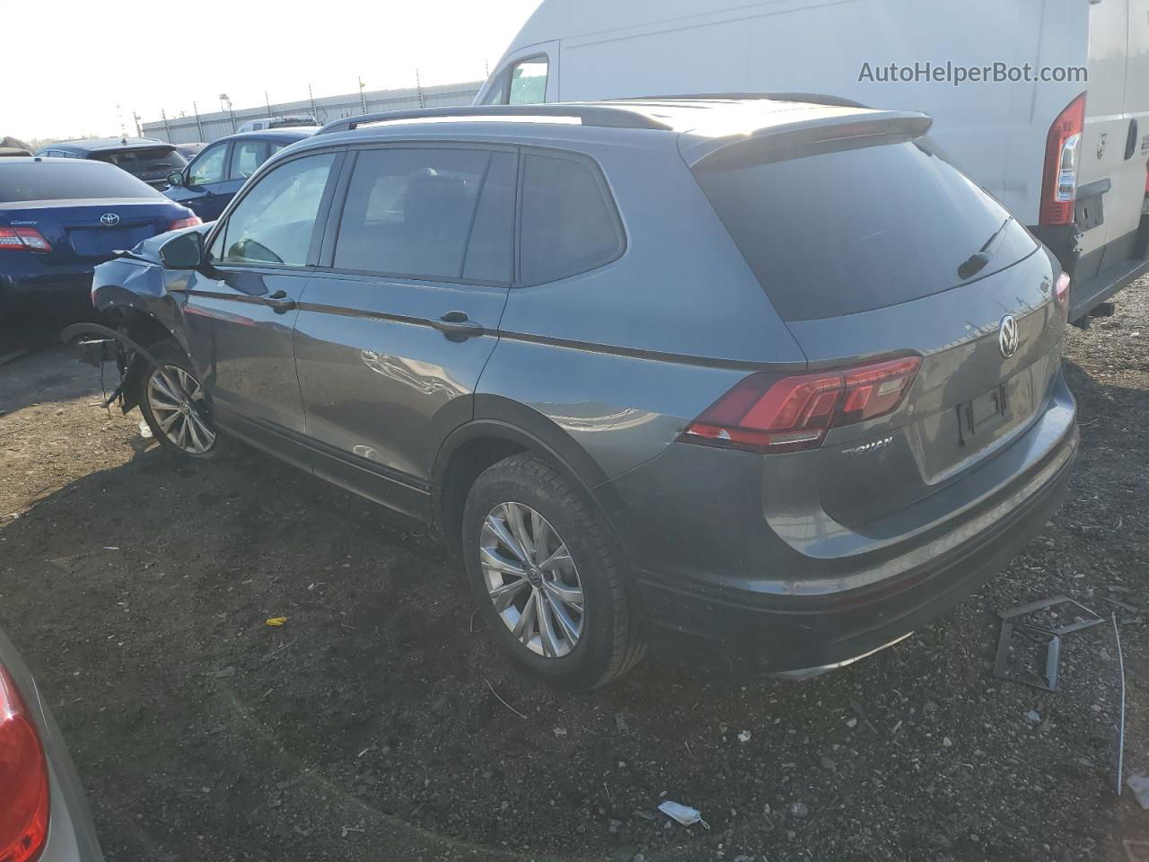 2019 Volkswagen Tiguan S Gray vin: 3VV0B7AX1KM016286