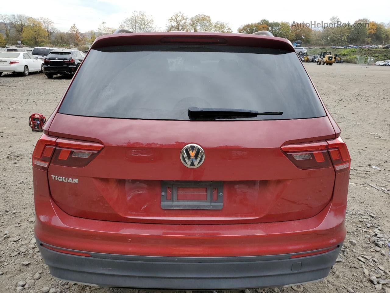 2019 Volkswagen Tiguan S Бордовый vin: 3VV0B7AX1KM044119