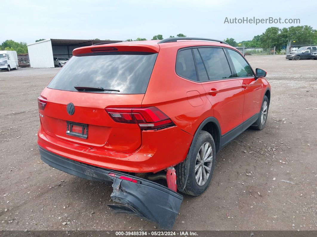 2019 Volkswagen Tiguan 2.0t S Orange vin: 3VV0B7AX1KM052978