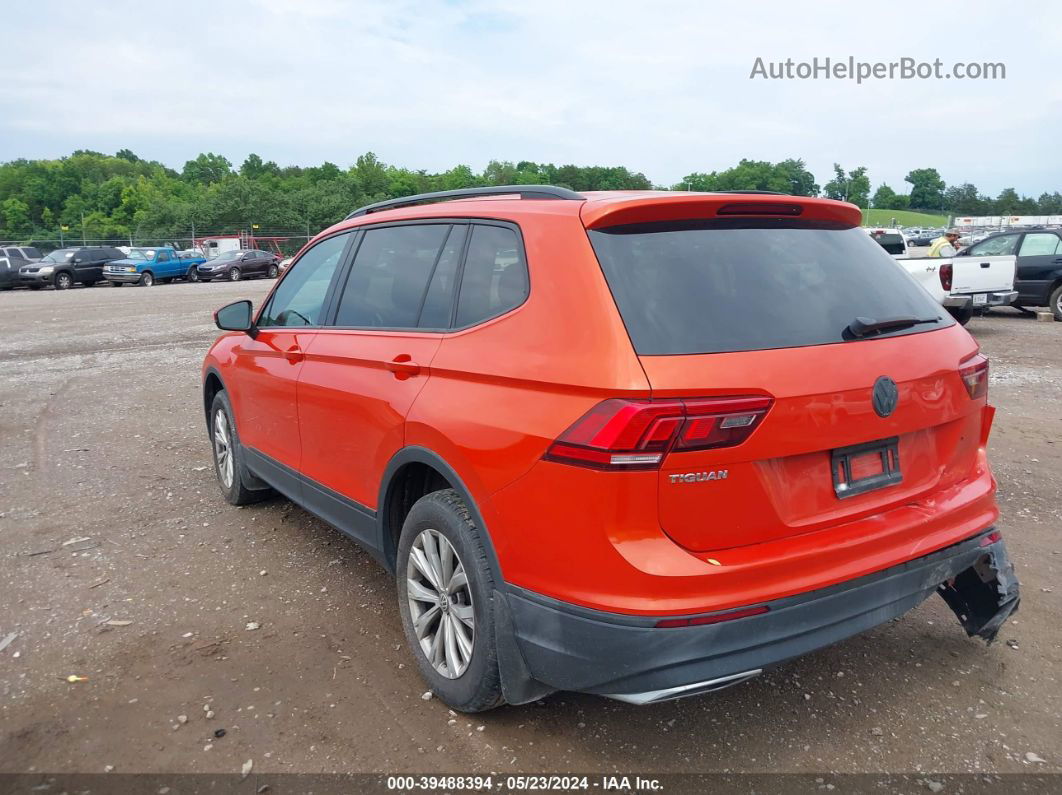 2019 Volkswagen Tiguan 2.0t S Orange vin: 3VV0B7AX1KM052978