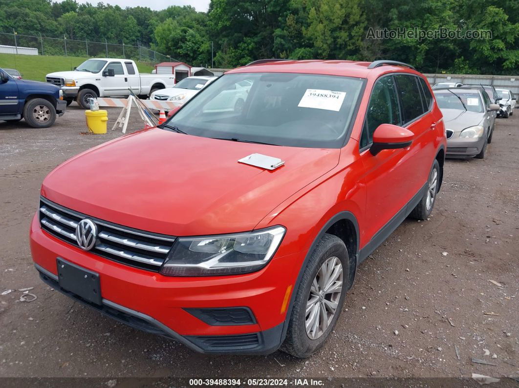 2019 Volkswagen Tiguan 2.0t S Orange vin: 3VV0B7AX1KM052978