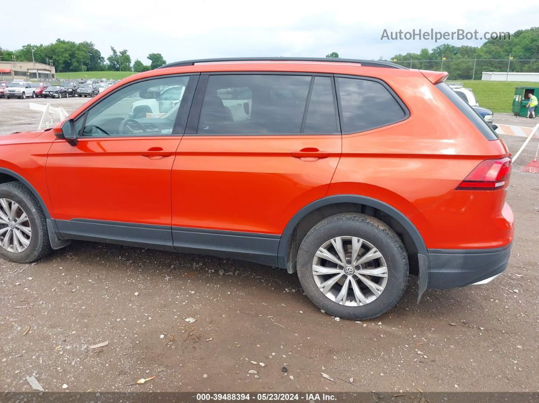 2019 Volkswagen Tiguan 2.0t S Orange vin: 3VV0B7AX1KM052978