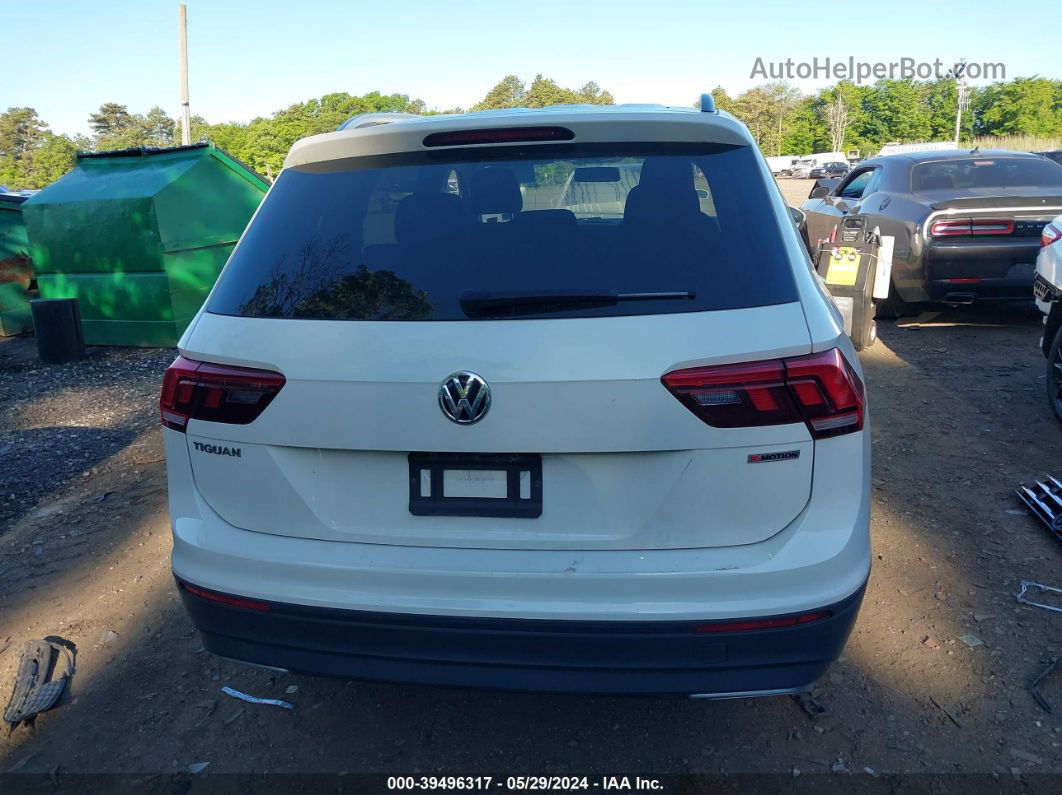 2019 Volkswagen Tiguan 2.0t S White vin: 3VV0B7AX2KM119670