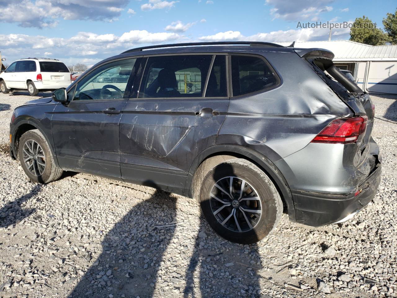 2021 Volkswagen Tiguan S Серый vin: 3VV0B7AX2MM043743