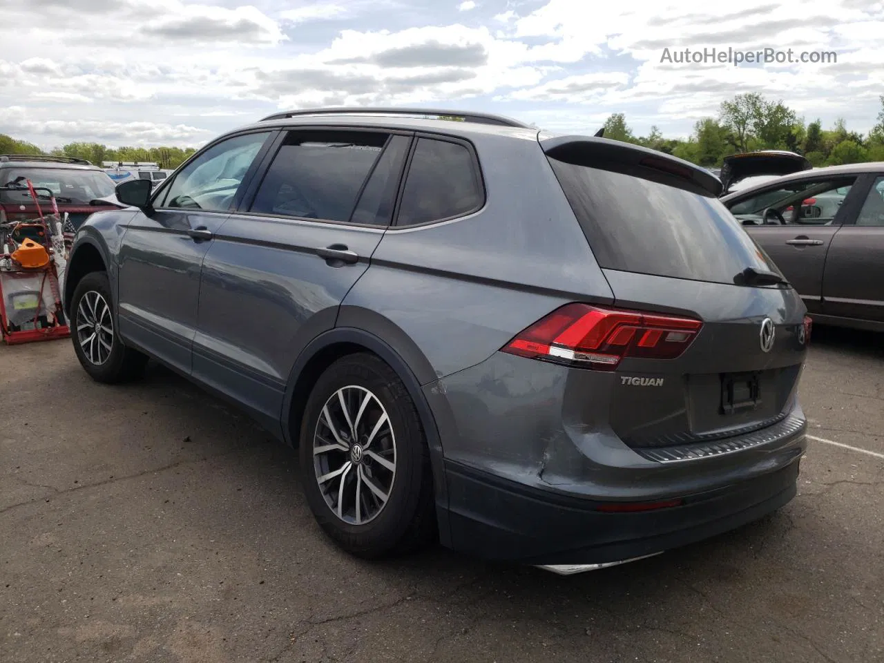 2021 Volkswagen Tiguan S Серый vin: 3VV0B7AX2MM065077