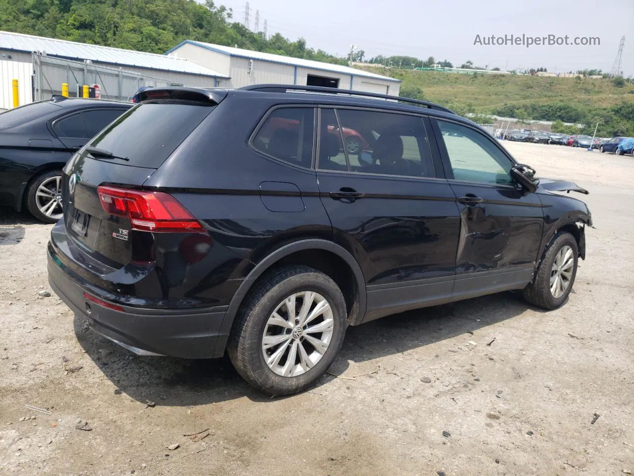 2018 Volkswagen Tiguan S Black vin: 3VV0B7AX3JM021777