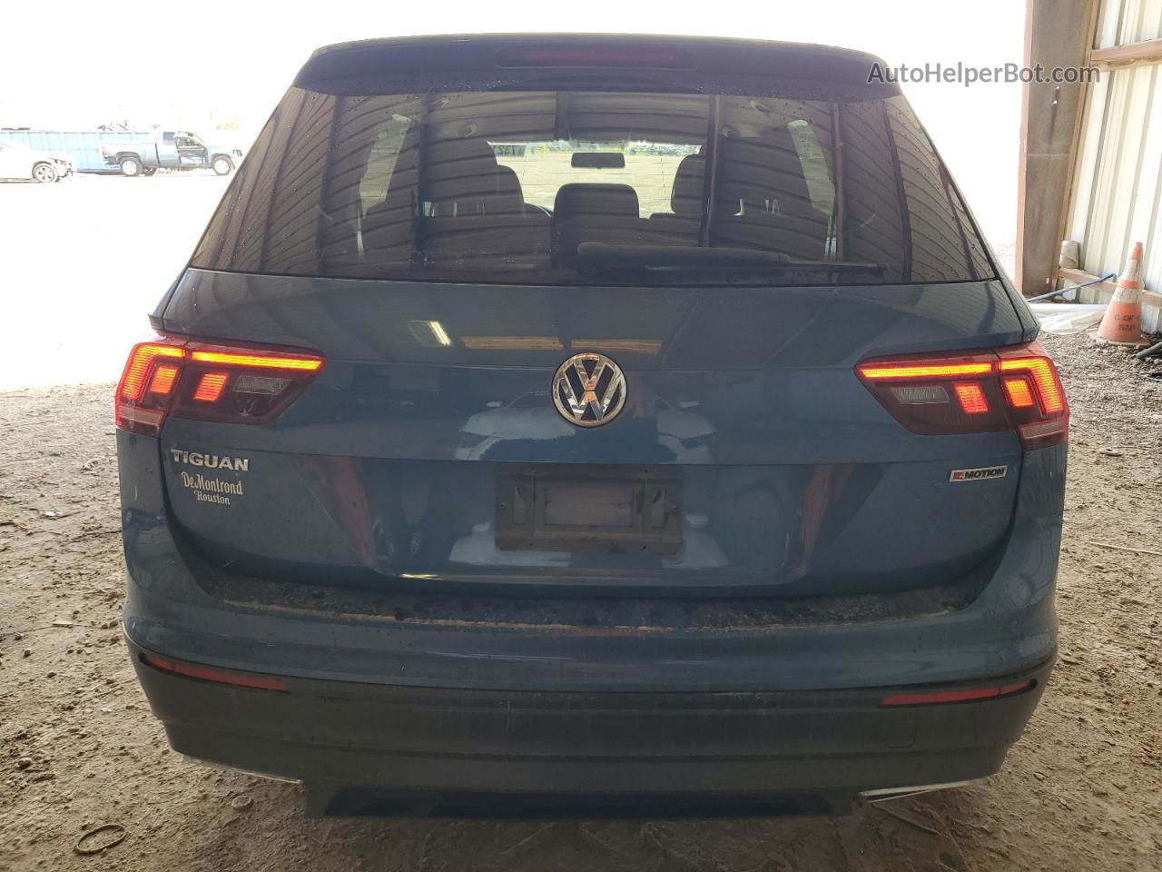 2019 Volkswagen Tiguan S Blue vin: 3VV0B7AX3KM177562