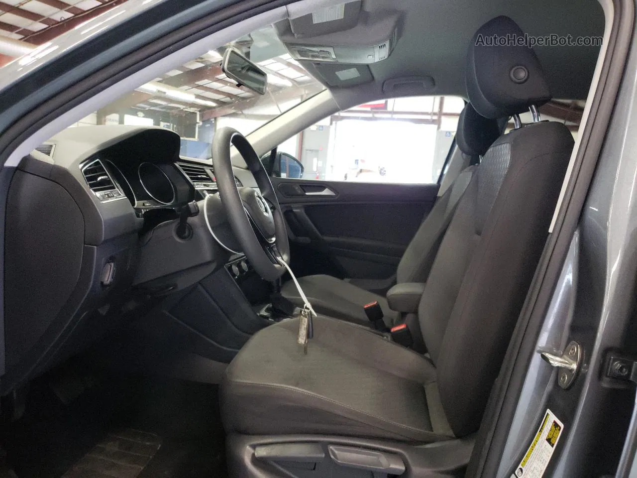 2019 Volkswagen Tiguan S Gray vin: 3VV0B7AX3KM178680