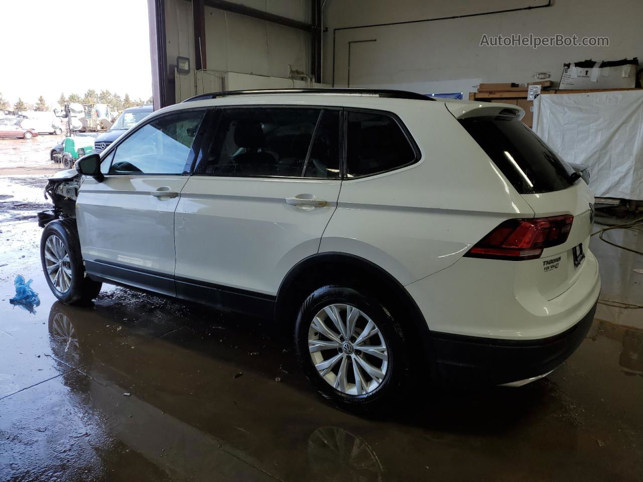 2019 Volkswagen Tiguan S White vin: 3VV0B7AX4KM071167