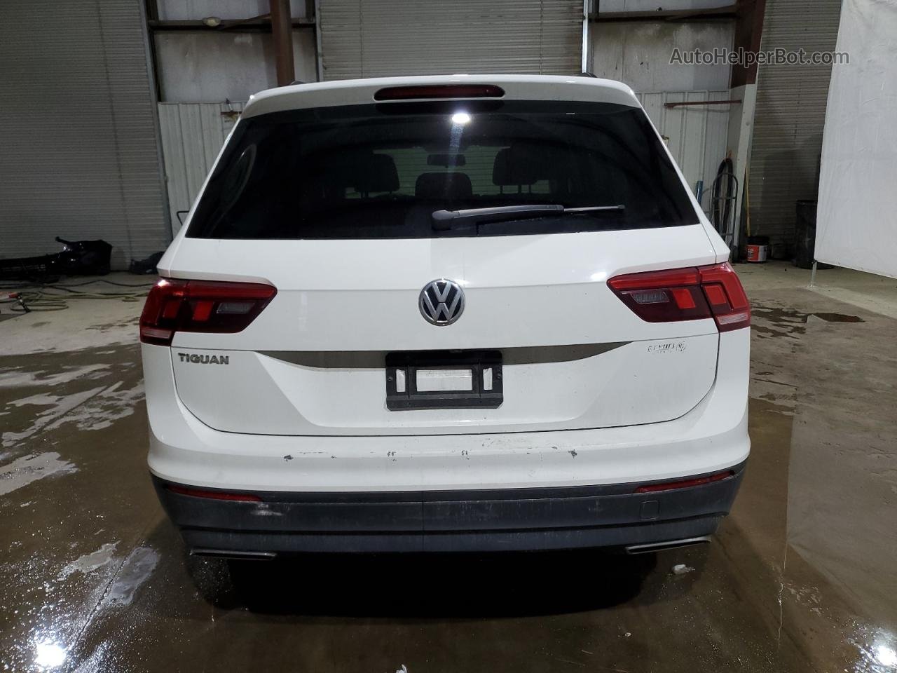 2019 Volkswagen Tiguan S White vin: 3VV0B7AX5KM051185
