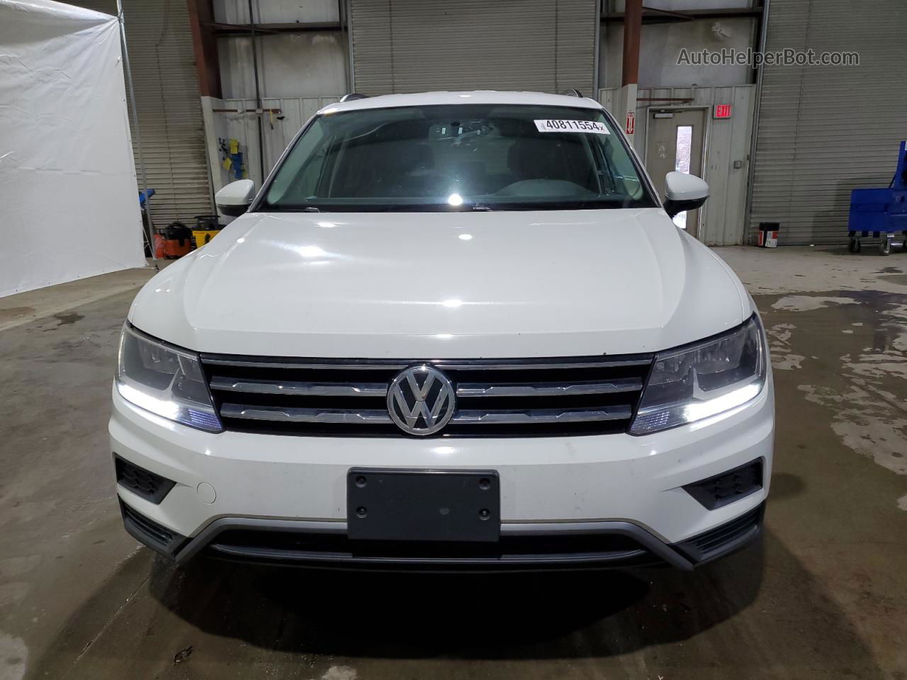 2019 Volkswagen Tiguan S White vin: 3VV0B7AX5KM051185