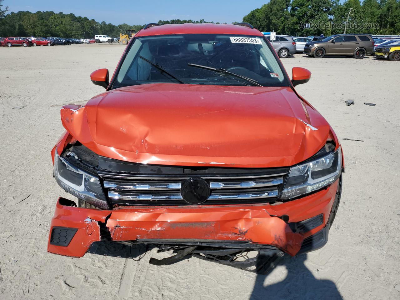 2019 Volkswagen Tiguan S Orange vin: 3VV0B7AX5KM051509