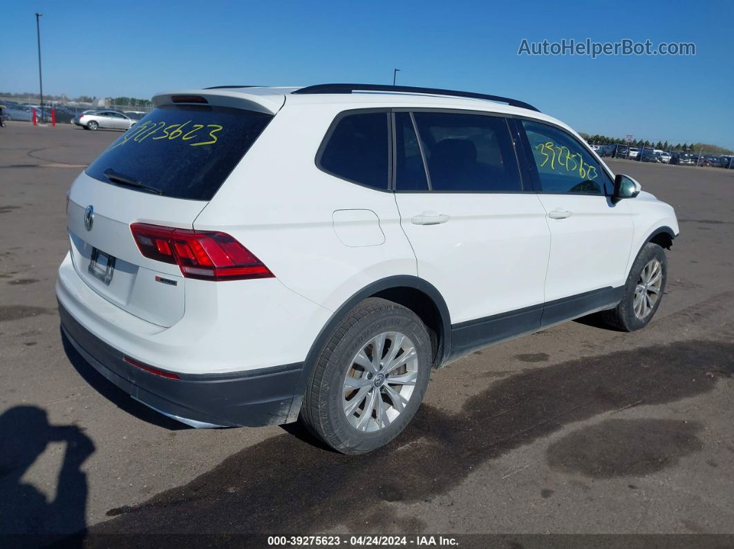 2019 Volkswagen Tiguan 2.0t S White vin: 3VV0B7AX5KM193018