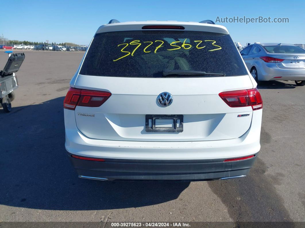 2019 Volkswagen Tiguan 2.0t S White vin: 3VV0B7AX5KM193018